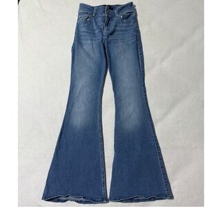 Stylish Blue Flare Jeans for Women